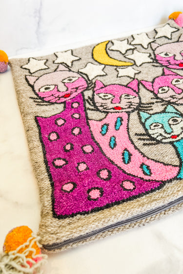Picasso Style Cats Pillow Cover